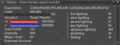 Signature for player Hiddan