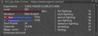 Signature for player Ot Lixo Adm Corno