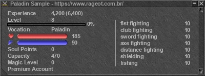 Signature for player Paladin Sample