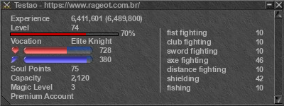 Signature for player Testao